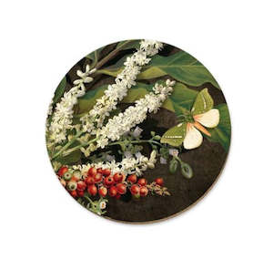 Coasters Place Mats: Wolfkamp & Stone - Nikau Berries Kohekhohe Ti Kouka - Coaster