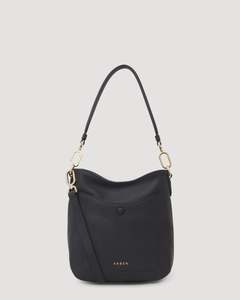 Rosie Shoulder Bag Black Pebble