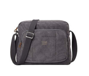 Classic Zip Top Satchel - Charcoal