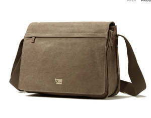 Classic Small Flap Front Messenger Bag - Brown