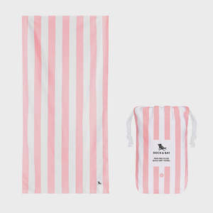 Outdoor And Adventure: Dock & Bay: Beach Towel Cabana Light Collection L - Malibu Pink