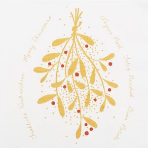 Räder - Mistletoe Gold - Christmas Luncheon Napkin
