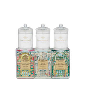 Gift Sets: GLASSHOUSE FRAGRANCES CHRISTMAS TRIO CANDLES - 3 X 60G