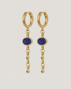 Lazuli Earrings Gold Vermeil