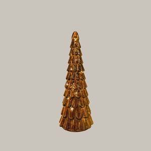 Frost Drop Glass Tree - Brown 24cm