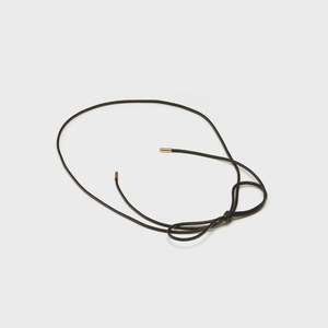 Necklaces 1: Linea Lariat Black + Gold