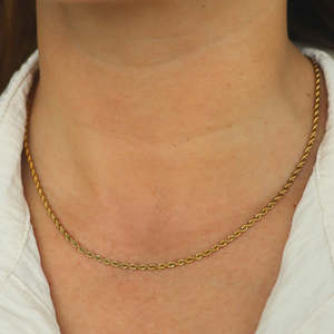 Necklaces 1: Steel Me Fine Gold Rope Chain