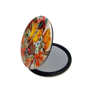 Red Admiral on Kowhai Cosmetic Mirror