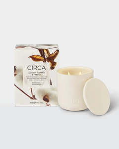 Candles: CIRCA 300g Candle - COTTON FLOWER & FREESIA