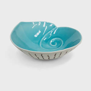 Nautilus Shell Bowl - Aqua