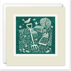 Cards Stationery: James Ellis - Garden Fork - Card