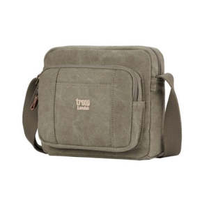 Casual Bags: Troop Classic Zip Top Small Satchel - Khaki