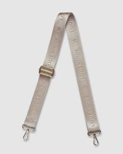 Bag Accessories: Logo Bag Strap - Natural