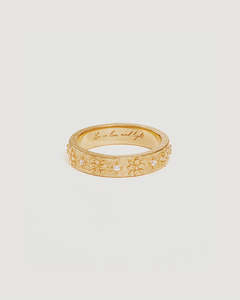 18k Gold Vermeil Live in Grace Ring