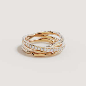 Entwined Hearts Statement Ring - 8
