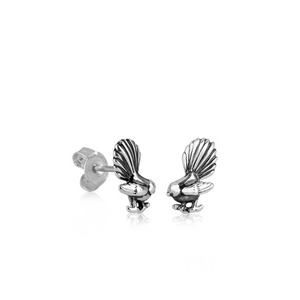 Fantail Studs (Special Friend) - Silver - Earrings