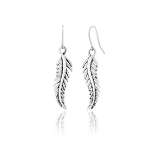 Forever Fern Drops - Silver - Earrings