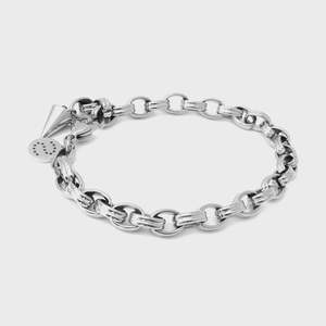 Bracelets 1: Heritage Bracelet (Silver) - Chunky belcher chain bracelet