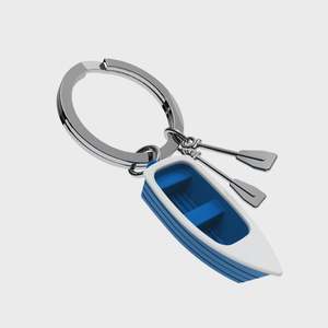 Home Entertainment: Row Boat Keychain (Blue)