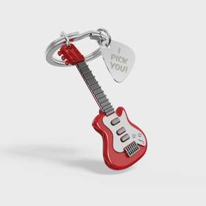 Electric Guitar Keychain