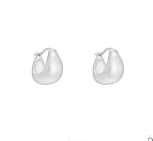 Earrings 1: Tresor Hoops Small (Sterling Silver)