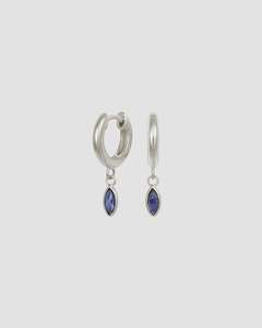 Earrings 1: Alessandra Earrings Iolite - Silver