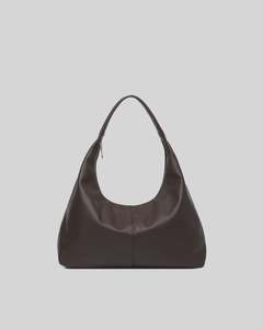 Valentina Slouch Shoulder Bag - Chocolate