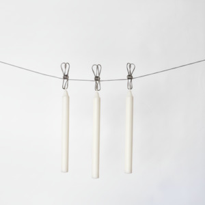 Kind Candles - Tall - Unscented 3 Pack - Nude / White