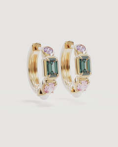 18k Gold Plated You Are Infinite Hoops