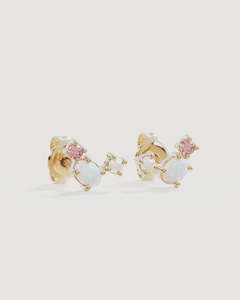 Jewellery Rings Bracelets Earrings Necklace: Cosmic Bloom Studs    - 18k Gold Vermeil