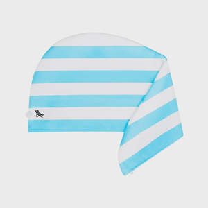 Home Entertainment: Dock & Bay: Hair Wrap Cabana Collection - Tulum Blue