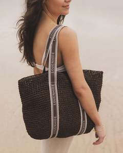 Casual Bags: Bali Beach Bag - Chocolate