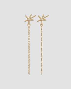 Earrings 1: Seba Stud Earrings Gold Vermeil