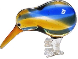 Glass Kiwiana Birds