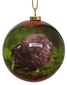 Christmas Kiwi Bauble
