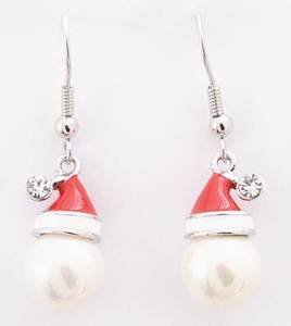 Snowman Christmas Earrings
