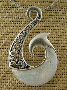 Oxsilver With White Resin Pendant