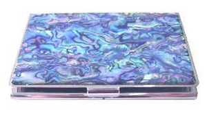 Giftware: Metal Paua Business Card Holder