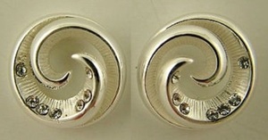 Fashion Jewellery: Koru Silver Studs