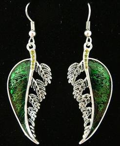 Fashion Jewellery: Silver Fern Earrings