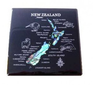 Giftware: Resin & Paua Coaster