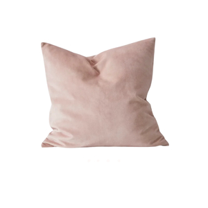 Products: Ava Velvet Cushion – Blush – Style and Soul