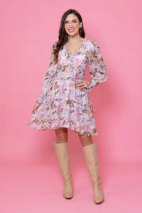 Augustine | Rhiannon Dress Pale - Pink Floral