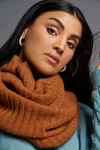 Accessories: Eb & Ive Vienetta Snood - Caramel