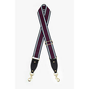Antler Bag Strap | Navy Red & White Stripe
