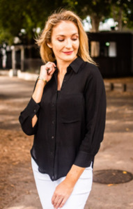 Tops: Willow Tree Black Blouse
