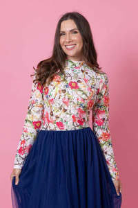 Augustine | Beau Lace Top White Floral