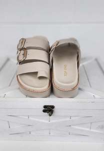 Shoes: TOP END SHOES| Gasmine Sandal - Almond