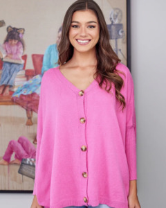 Jumpers Cardis: Bee Maddison | Chelsea Knit -Pink
