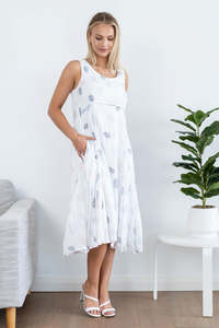 Willow Tree | Oval Paneled Print Dress